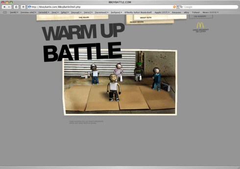 Users can choose a warm up session or go straight to battle