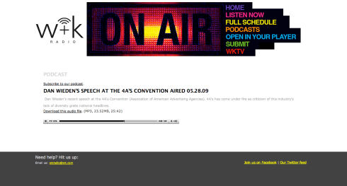 Dan Wieden speaks at the AAAA conference