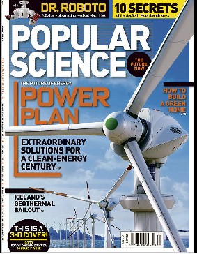 Popular Science cover uses augmented reality