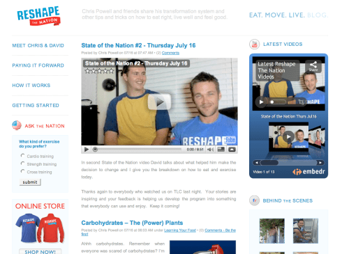 Reshape The Nation blog