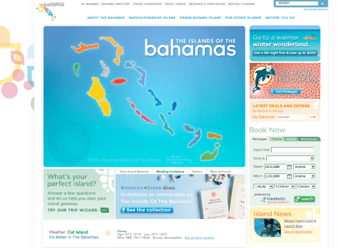 Bahamas.com Homepage