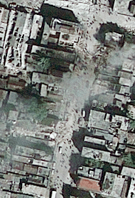 Satellite picture of Haiti taken yesterday by Geoeye