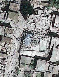 Satellite picture of Haiti taken yesterday by Geoeye