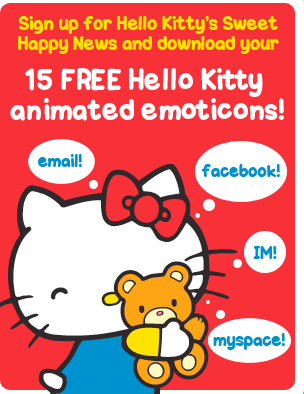Hello Kitty emoticons